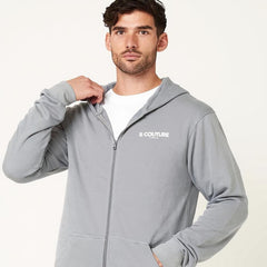 Men's Fleece B-couture Tracksuit With Zipper - Grey