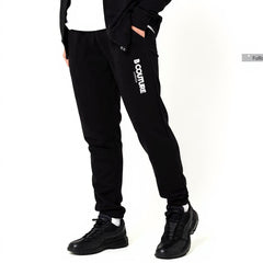 Men's Fleece B-couture Tracksuit With Zipper - Black