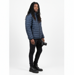 Mens Zara Puffer Jacket - Navy