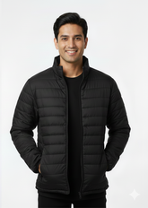 Men’s Premium Lightweight Puffer Jacket – Black