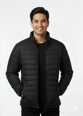 Men’s Premium Lightweight Puffer Jacket – Black