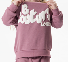 Kids Fleece B-couture Tracksuit - Pink