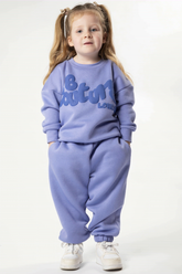 Kids Fleece B-couture Tracksuit - Violet