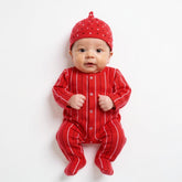 Baby Suit With Cap - Red