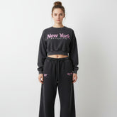 Women's New York Track Suit With Baggy Trouser - Charcoal