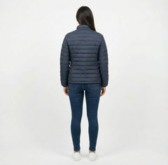Women's Zara Puffer Jacket - Navy And Black