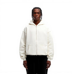 Uni-Sex Baggy Pullover Hoodie - Vanilla