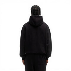 Uni-Sex Baggy Pullover Hoodie - Black