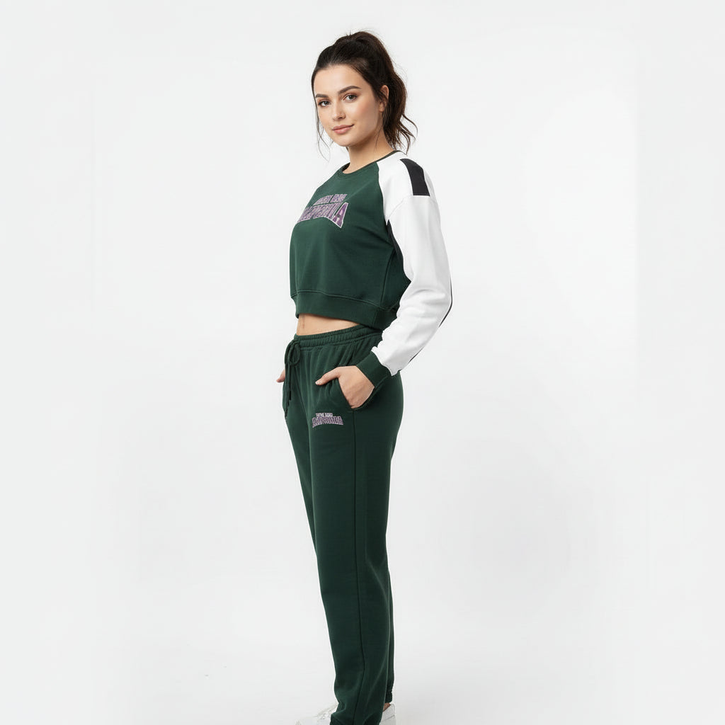 Women's Bohoo Track Suit - Green