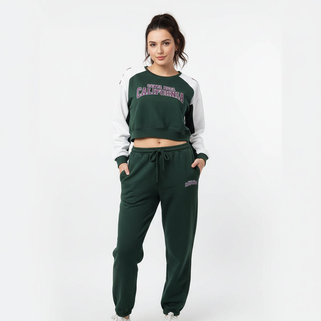 Women's Bohoo Track Suit - Green