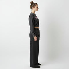 Women's New York Track Suit  With Baggy Trouser - Charcoal