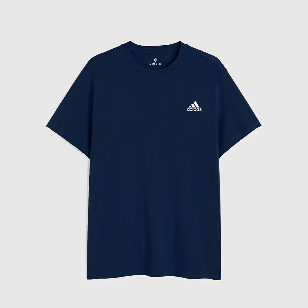 T Shirt Navy Blue Adidas Logo