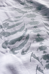 Rhinestone Ribcage white Pullover hoodie