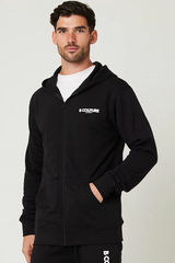 Men's Black Full Zipper Hoodie