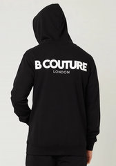 Men's Black Full Zipper Hoodie
