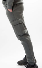 Boy's Dark gray Fleece Jogger