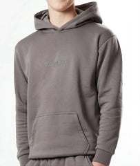 Boy's Pewter fleece hoodie