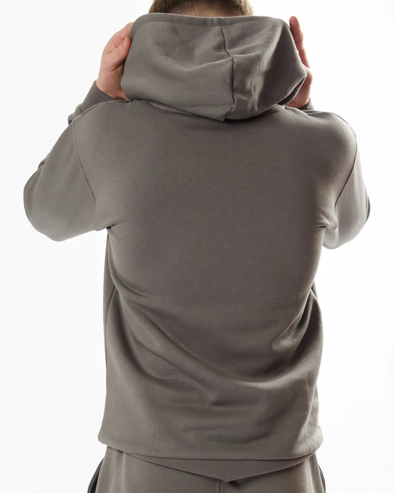 Boy's Pewter fleece hoodie