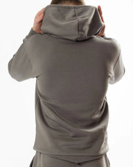 Boy's Pewter fleece hoodie