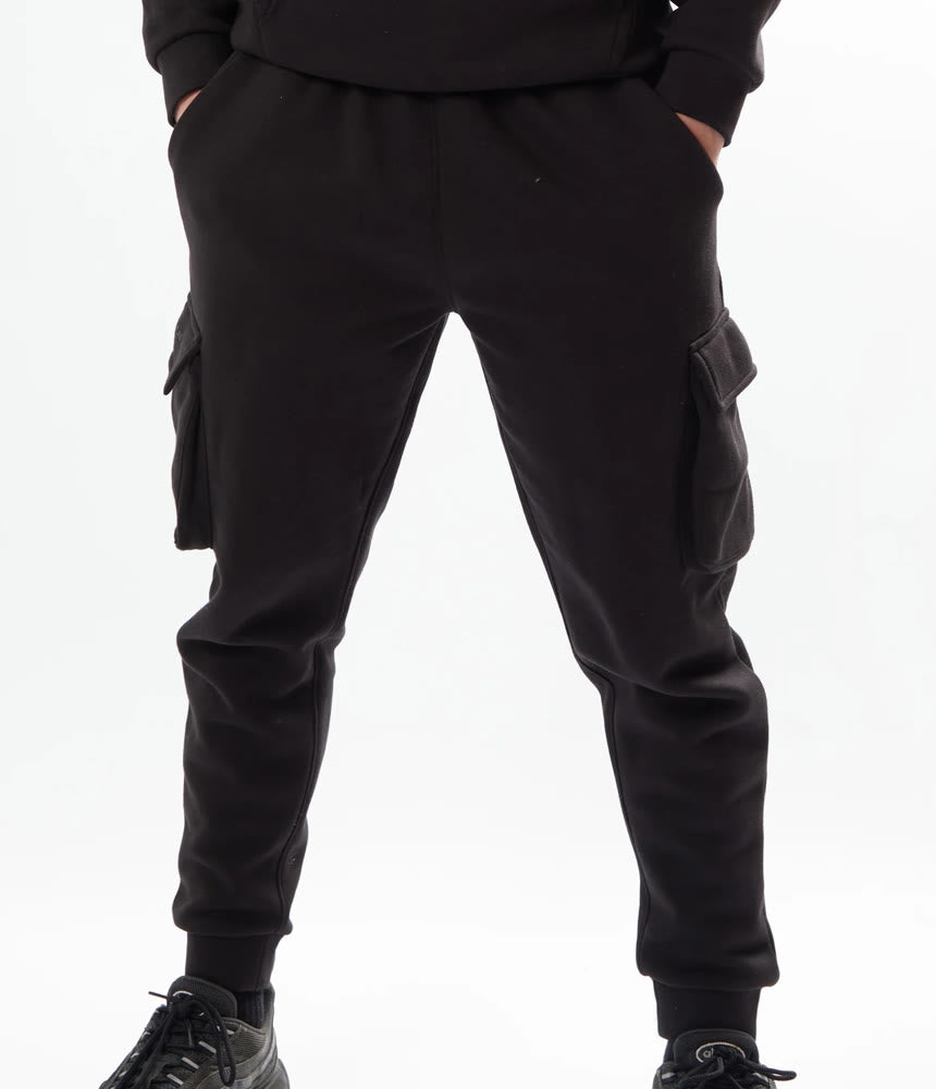 Boy's Black Hoodie and trouser set