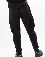 Boy's Black Cargo fleece Jogger