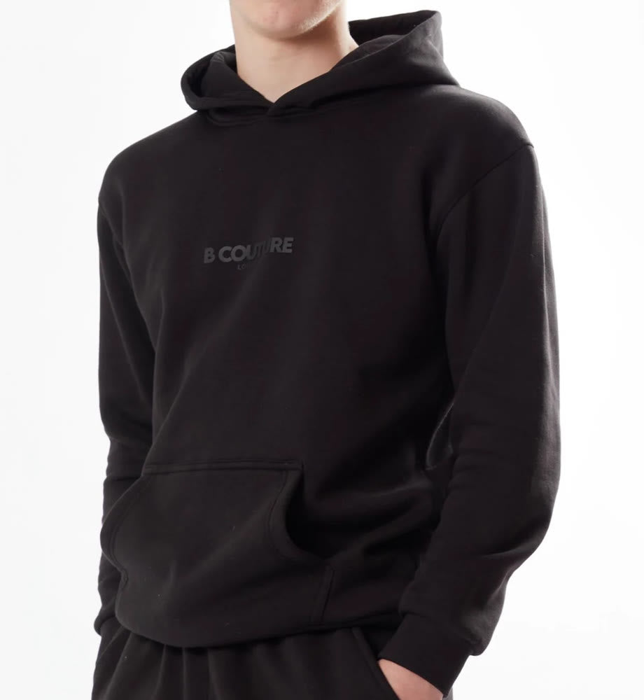 Boy's Black Fleece Hoodie