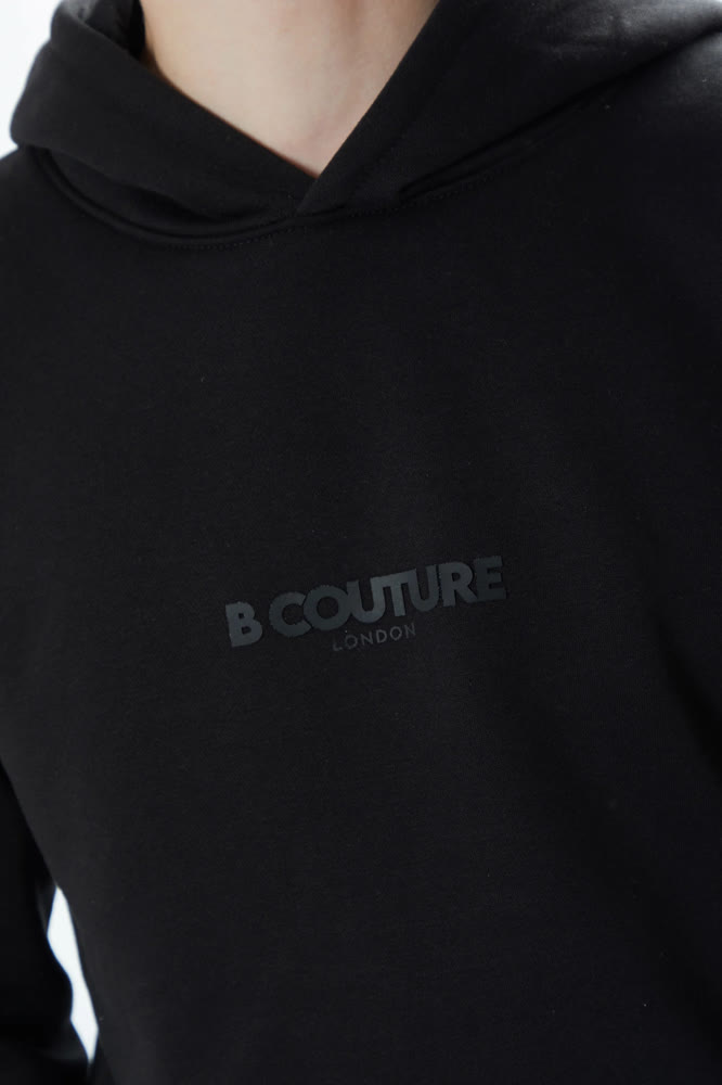 Boy's Black Fleece Hoodie