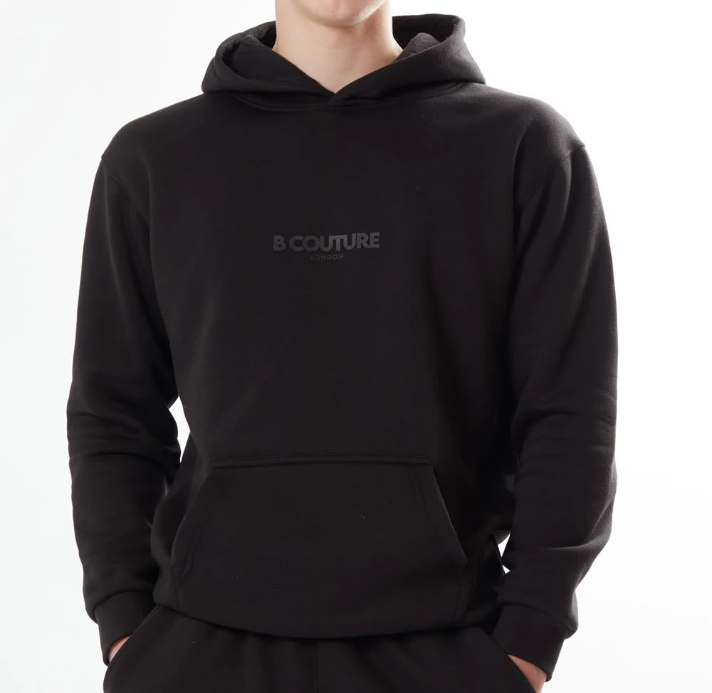 Boy's Black Fleece Hoodie