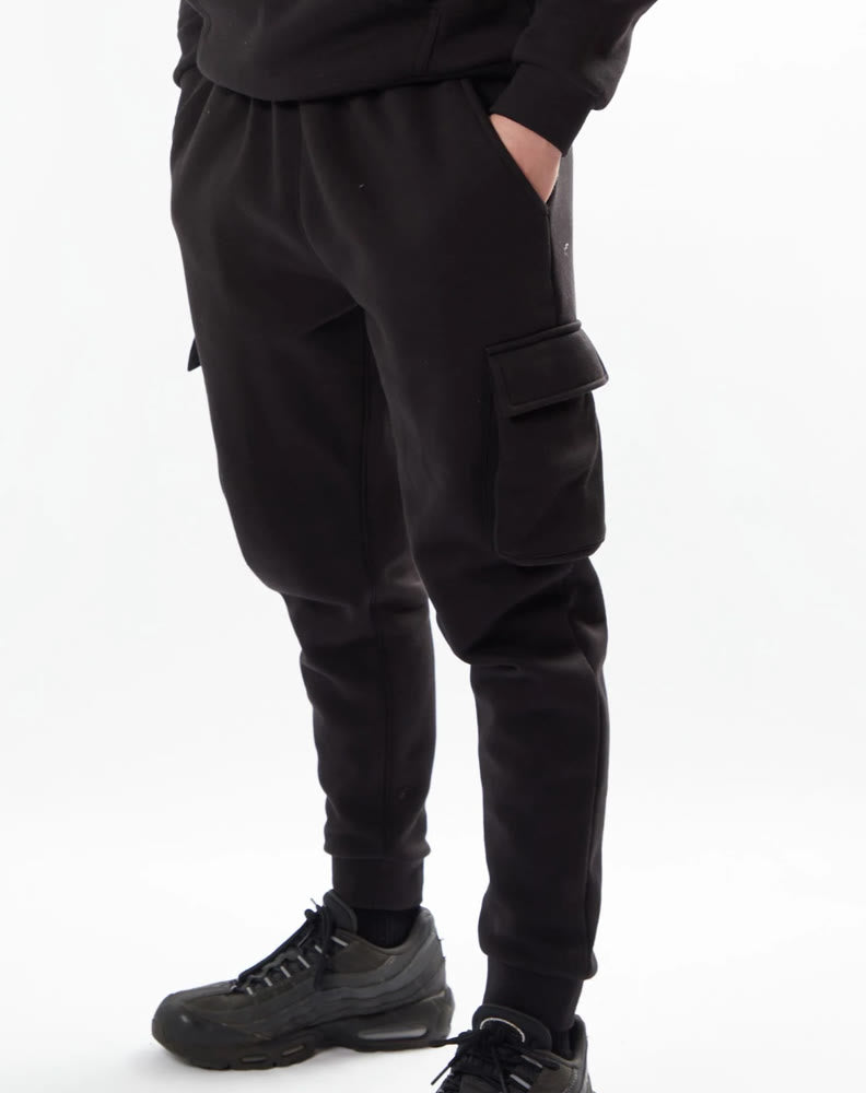 Boy's Black Hoodie and trouser set