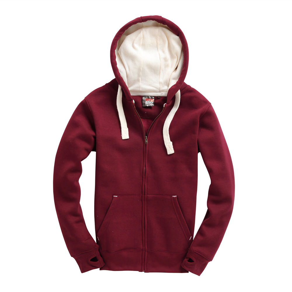 Zipper Hoodie Maroon