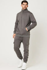 Men's Dark Grey Track suit