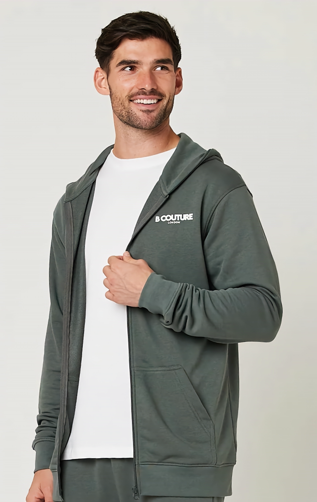 Men's Gun Metal Hoodie and trouser set