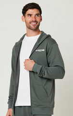Men's Gun Metal Full Zipper Hoodie