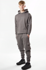 Boy's Gun Metal Pewter Hoodie and trouser set
