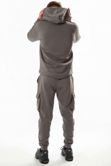 Boy's Gun Metal Pewter Hoodie and trouser set