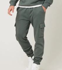 Men's Gun Metal fleece trouser with Cargo pockets
