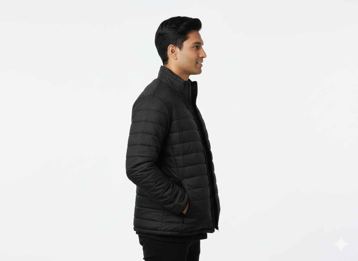 Men Puffer Jacket – Lightweight & Insulated