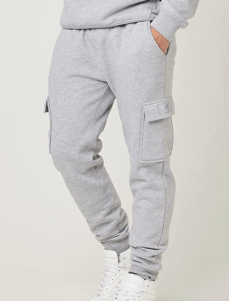 Men's Grey Maryl fleece trouser with Cargo pockets