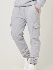 Men's Grey Maryl fleece trouser with Cargo pockets