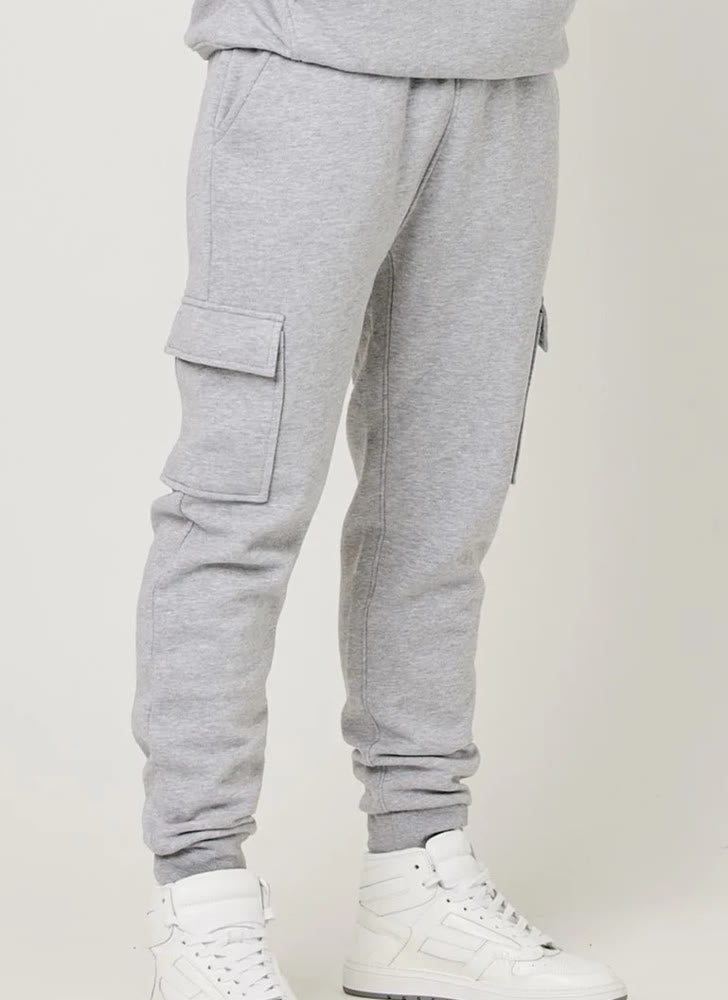 Men's Grey Maryl fleece trouser with Cargo pockets