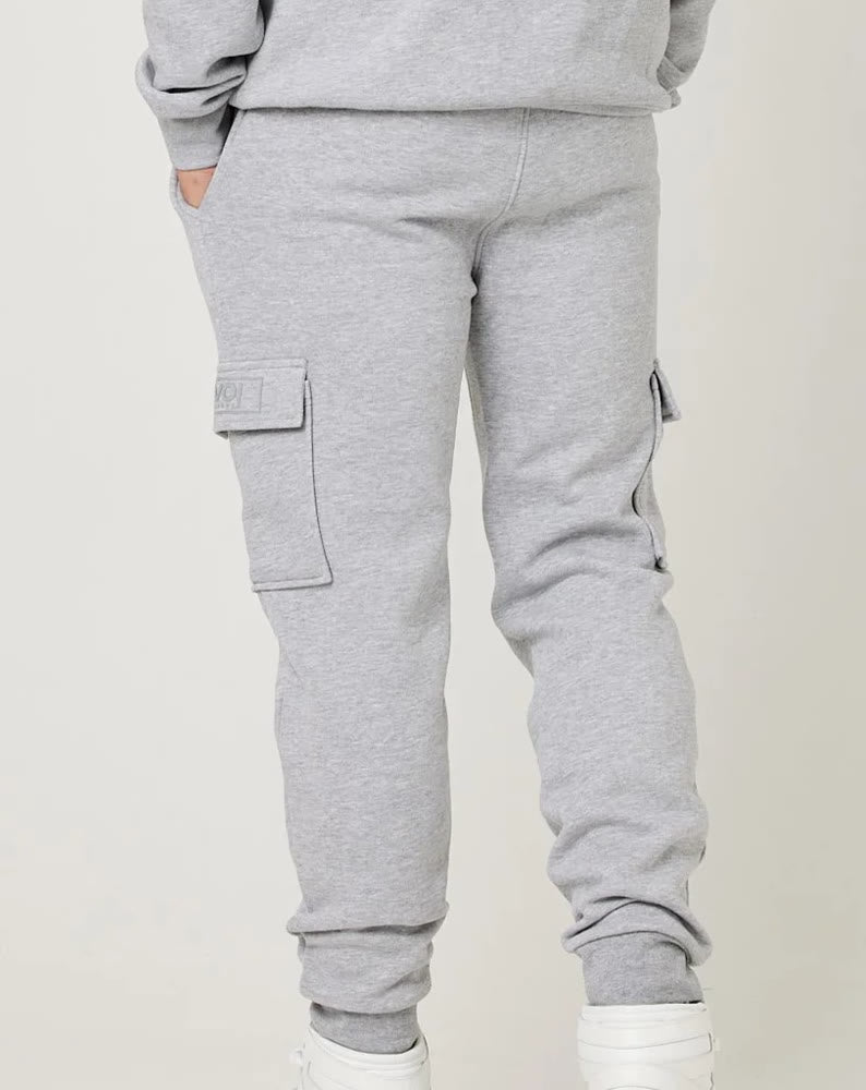 Men's Grey Maryl fleece trouser with Cargo pockets