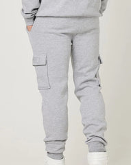 Men's Grey Maryl fleece trouser with Cargo pockets