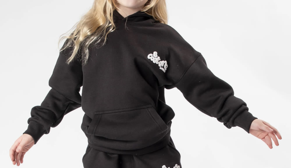 Girl's Black Fleece hoodie