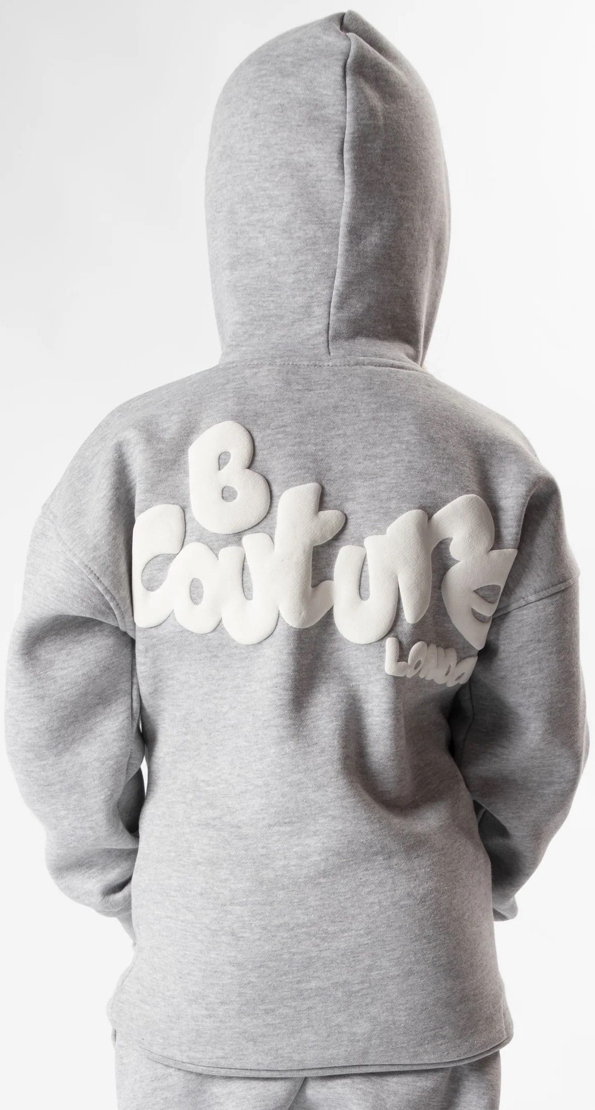 Girl's Grey Maryl Fleece Hoodie and trouser set
