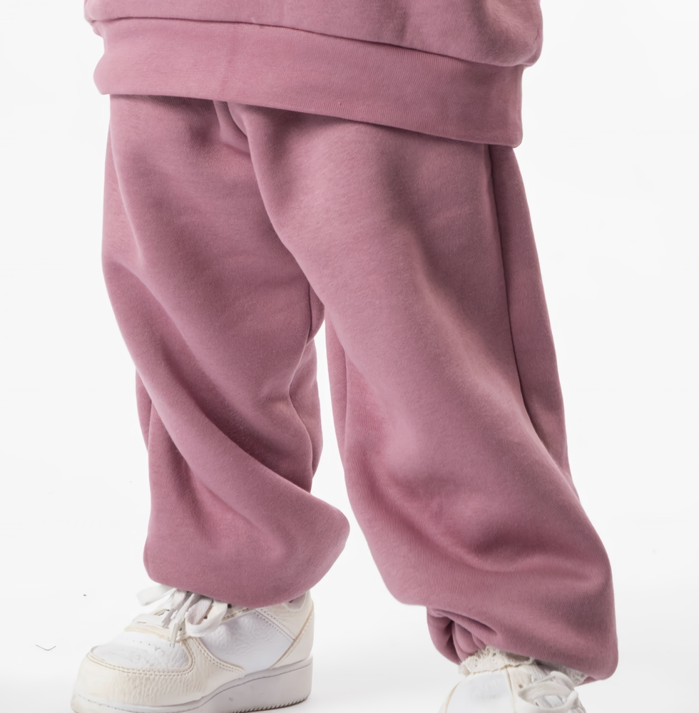 Kids pink sweatshirt and trouser set