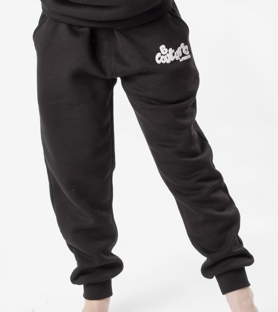 Girl's Black fleece Jogger