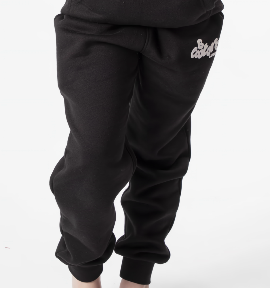 Girl's Black fleece Jogger