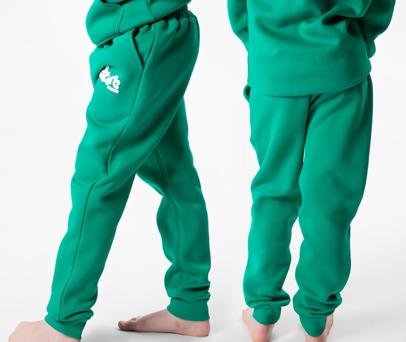 Girl's Green fleece Jogger