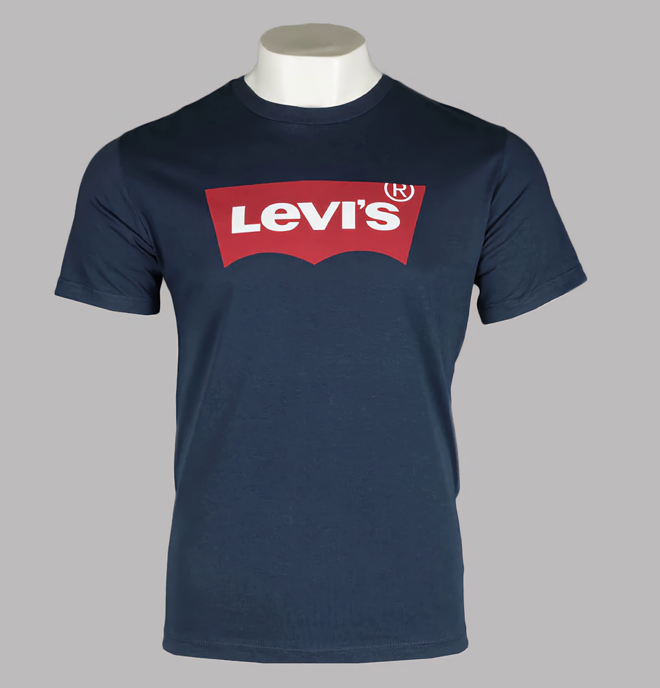 T Shirt Navy Blue LEVI Logo