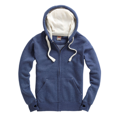 Zipper Hoodie Navy Melange